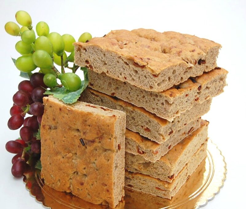 Image for PAN DELLA VIGNA - Focaccia al vino rosso e speck